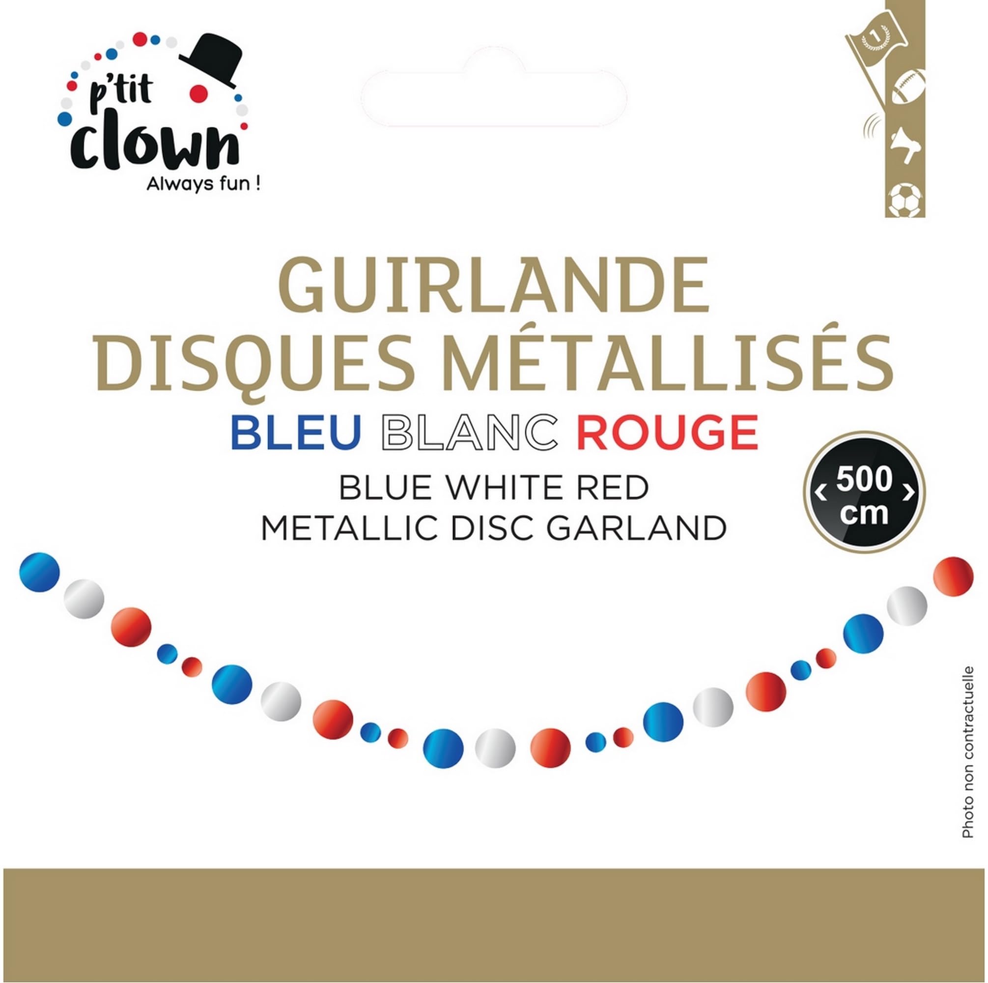 p-tit-clown-23308-girlande-mit-metallscheiben-blau-wei-rot-5-m image 2