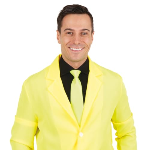 ptit-clown-krawatte-mit-gummizug-erwachsene-neongelb-uni image 8