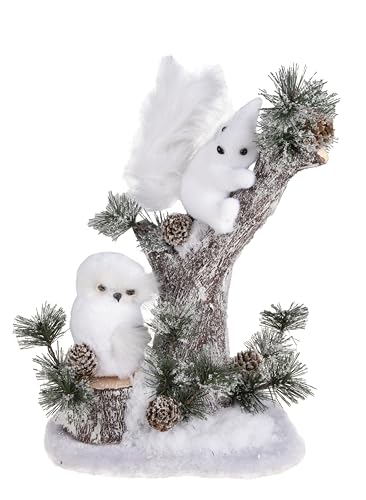ptit-clown-waldtiere-weihnachtsdeko-32-cm-eule-und-eichh-rnchen image 3