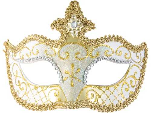 ptit-clown-venezianischer-wolf-kunststoff-maske-wei image 7