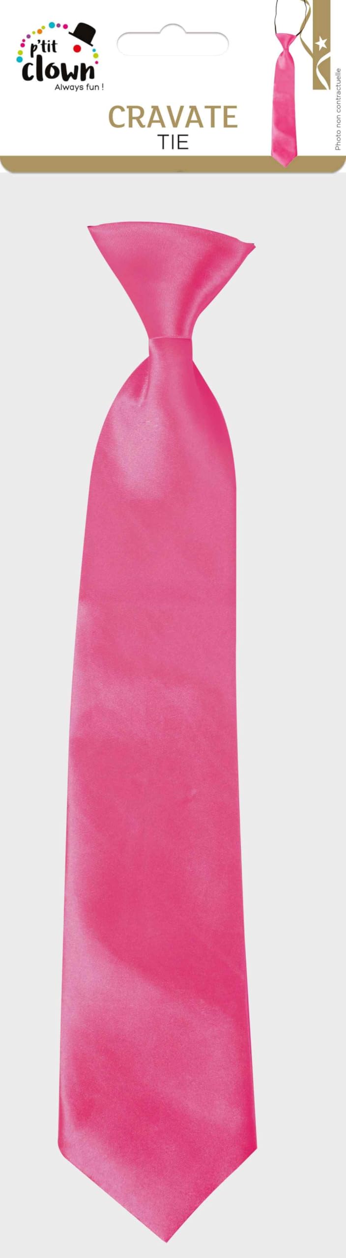 ptit-clown-krawatte-mit-gummizug-neonrosa-erwachsene-unisex image 6