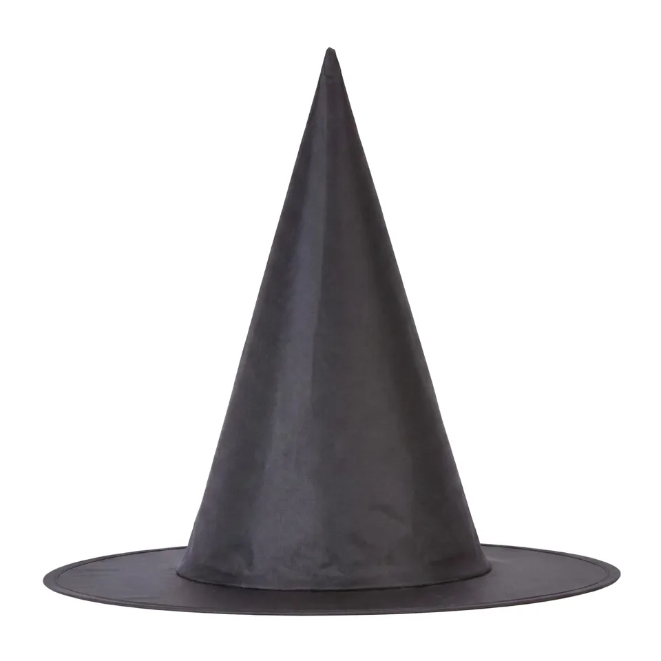 p-tit-clown-hexenhut-schwarz-stoff-f-r-erwachsene image 1