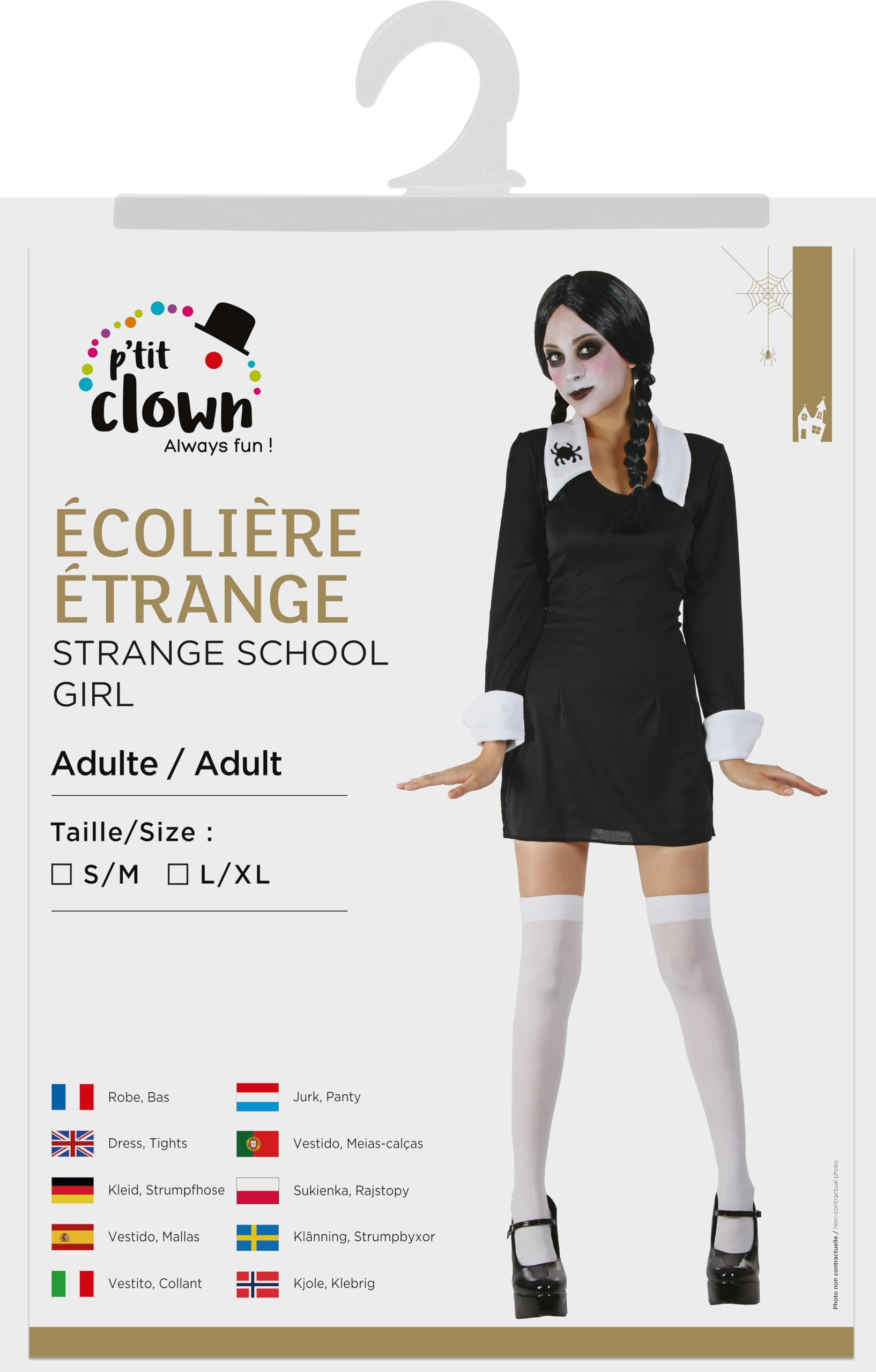 p-tit-clown-re21141-wednesday-schulm-dchen-kost-m-damen-s-m image 3