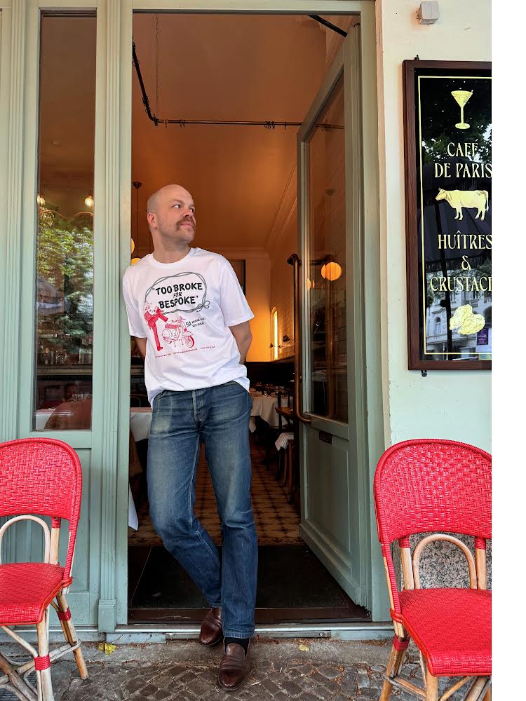 klh-too-broke-for-bespoke-t-shirt-bio-baumwolle image 2