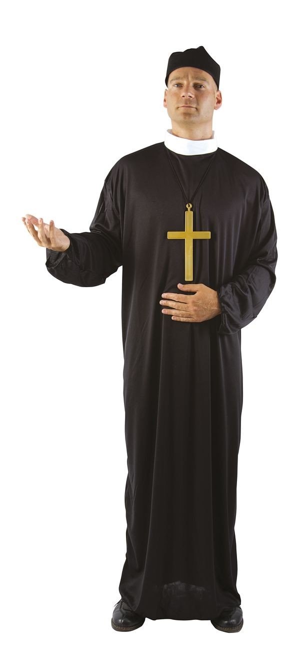 ptit-clown-pfarrer-kost-m-erwachsene-herren-polyester image 1