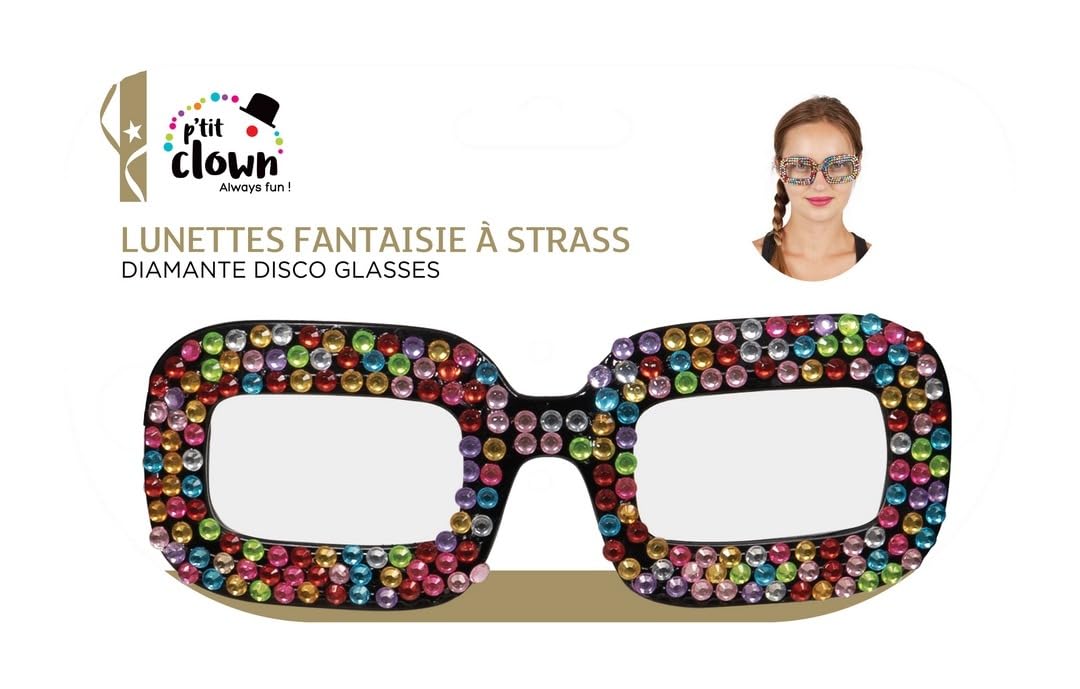 ptit-clown-21083-fantasiebrille-mit-strasssteinen-mehrfarbig image 7