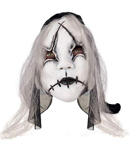 p-tit-clown-19473-horror-puppenmaske-mit-haaren-wei-erwachsene image 2