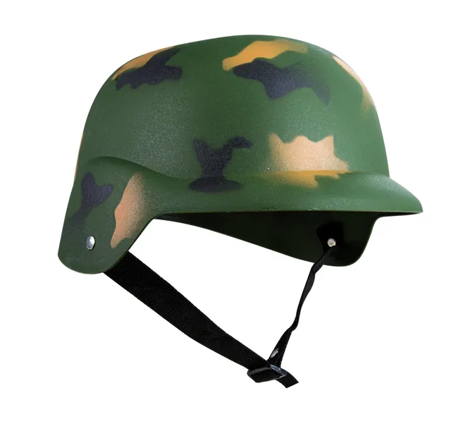 ptit-clown-14825-milit-rhelm-tarnhelm-khaki-erwachsene-kost-m-accessoire image 1