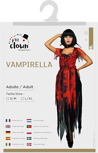 ptit-clown-kost-m-vampirella-damen-gr-e-l-halloween image 5