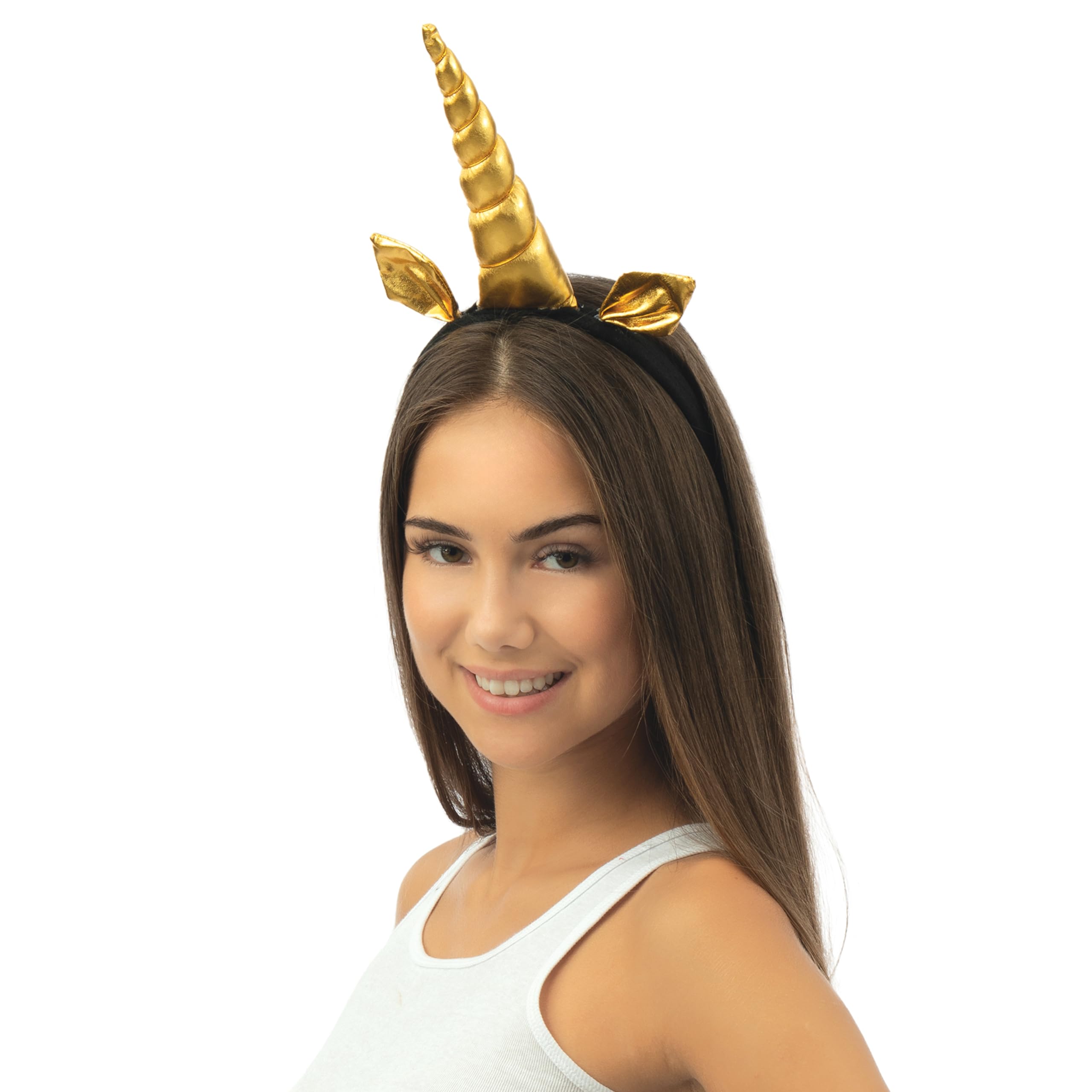 p-tit-clown-82203-haarreif-einhorn-gold-schwarz-einheitsgr-e image 2