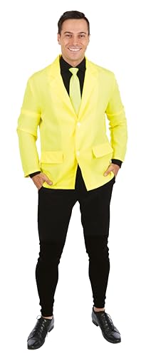 p-tit-clown-jacke-gelb-erwachsene-einheitsgr-e-karneval-kost-mjacke image 4