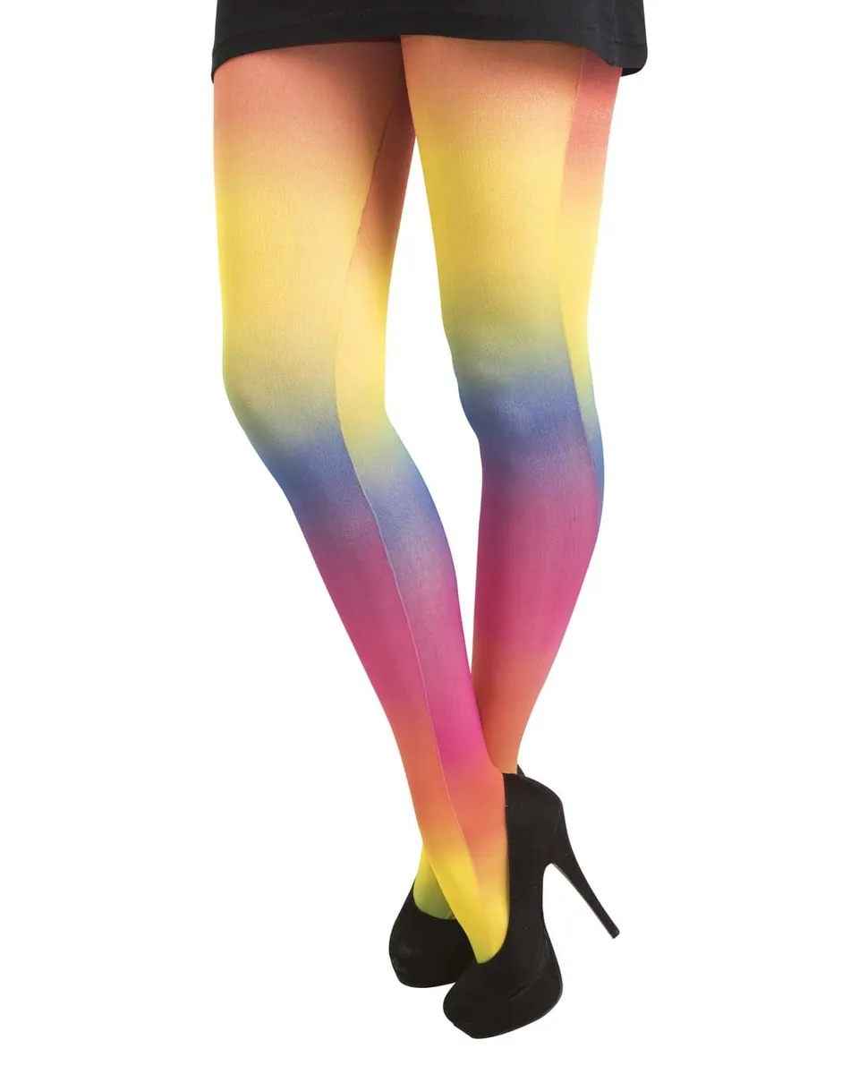 ptit-clown-damen-strumpfhose-regenbogen-blickdicht-einheitsgr-e image 1