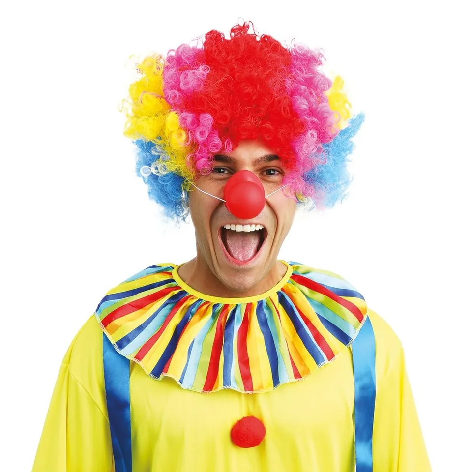 ptit-clown-clown-nase-rot-quietsch-kost-m-accessoire-mit-gummiband image 1