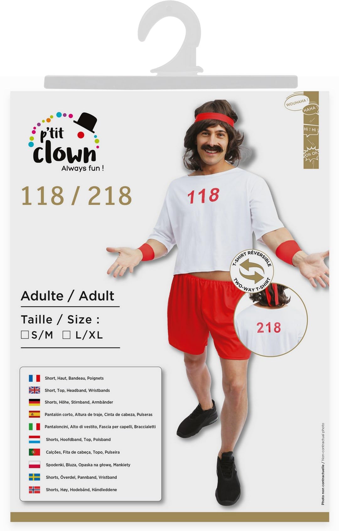 ptit-clown-23361-118-218-wende-t-shirt-kost-m-herren-l-xl image 4