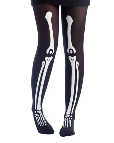 ptit-clown-strumpfhose-skelett-schwarz-damen-einheitsgr-e image 4
