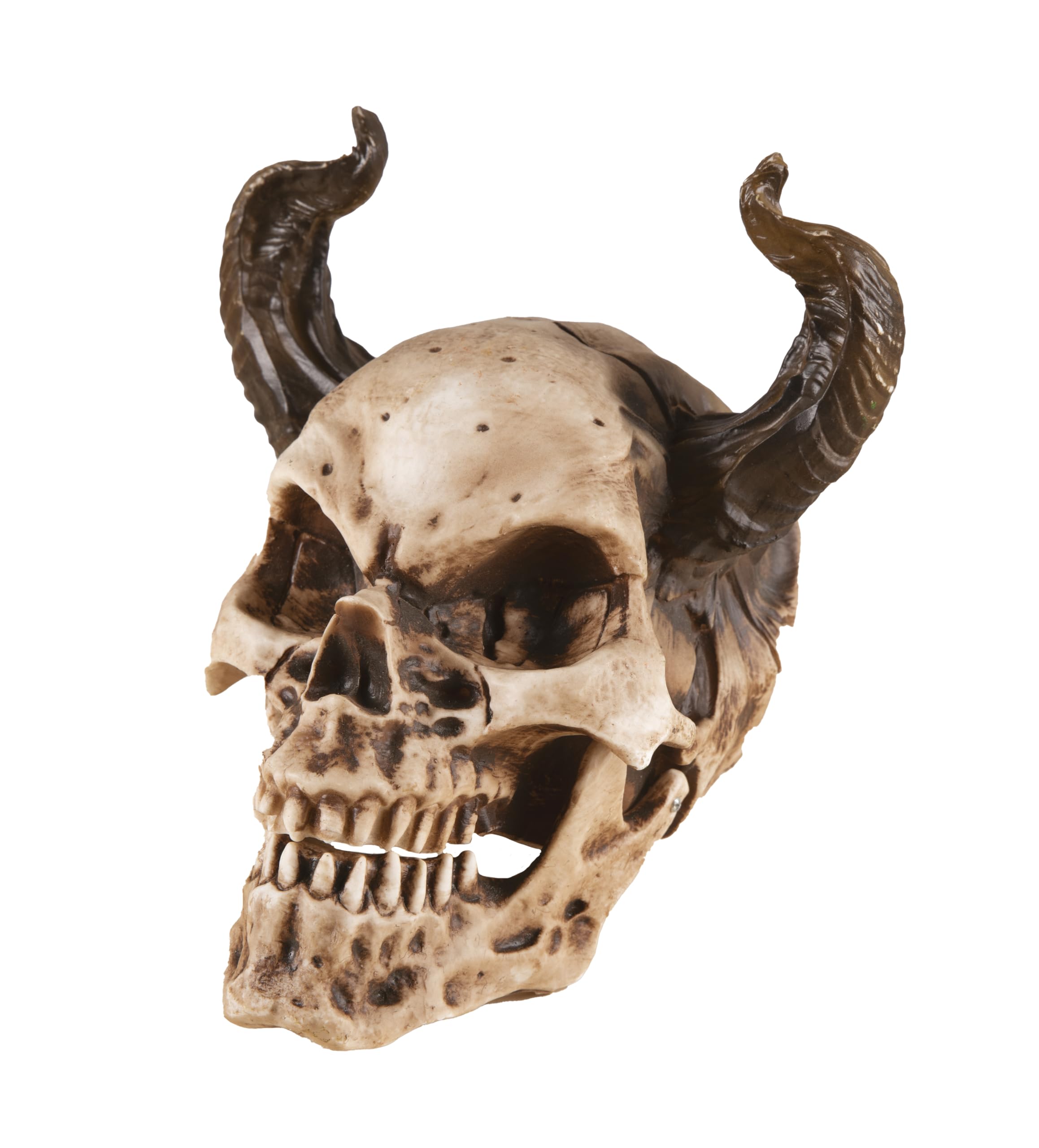 p-tit-clown-totenkopf-halloween-deko-zum-aufstellen-gebl-mter-sch-del-24-cm image 5