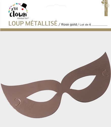 p-tit-clown-re33182-masken-6er-set-libelle-ros-gold image 5