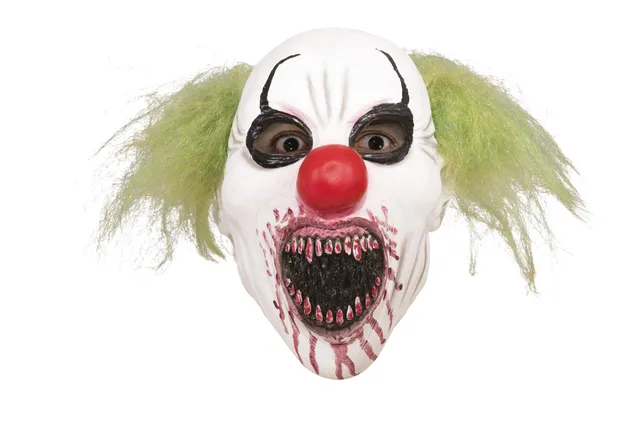ptit-clown-clown-maske-mit-haaren-latex-unisex-erwachsene-halloween image 1