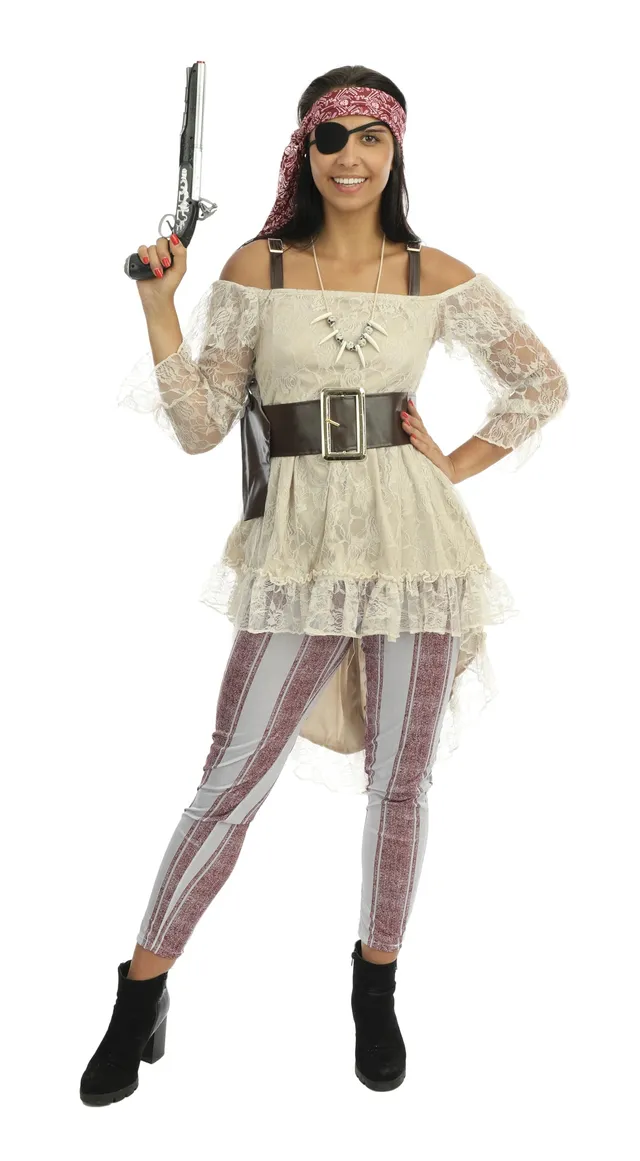 p-tit-clown-freibeuter-damenkost-m-pirat-f-r-erwachsene-polyester image 1