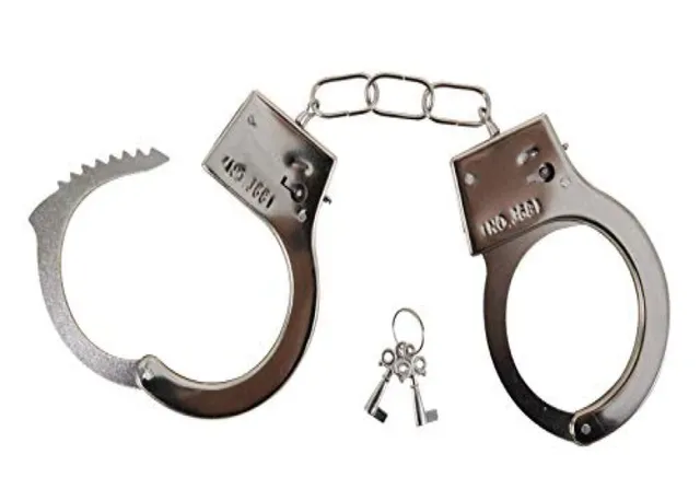 ptit-clown-handschellen-metall-verstellbar-mit-schl-ssel image 1
