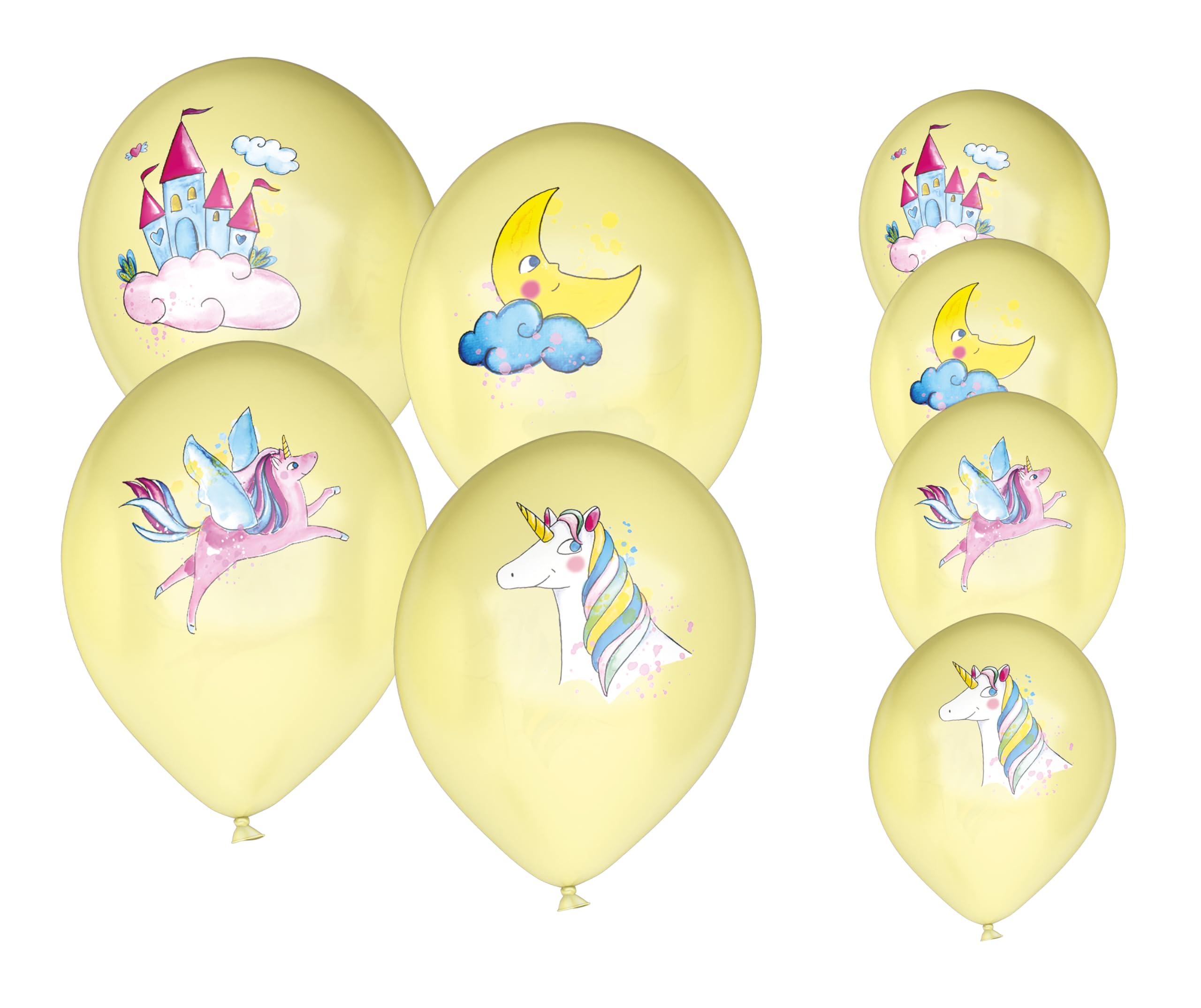 p-tit-clown-luftballons-einhorn-30-cm-8-st-ck-geburtstagsdeko image 1