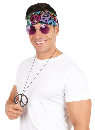 ptit-clown-22697-hippie-zubeh-r-set-erwachsene-mehrfarbig image 6