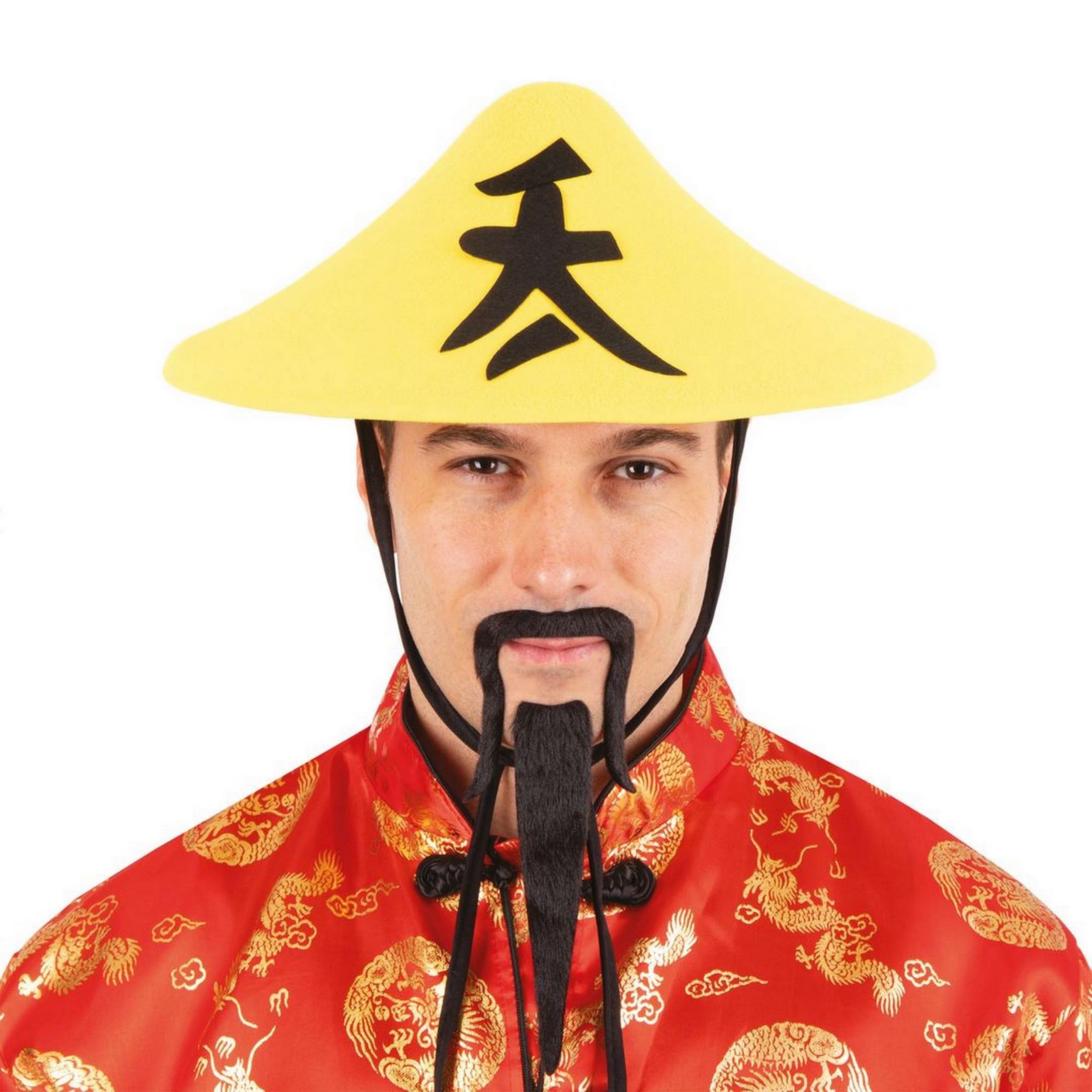 ptit-clown-91-chinesischer-filzhut-f-r-erwachsene-gelb image 2