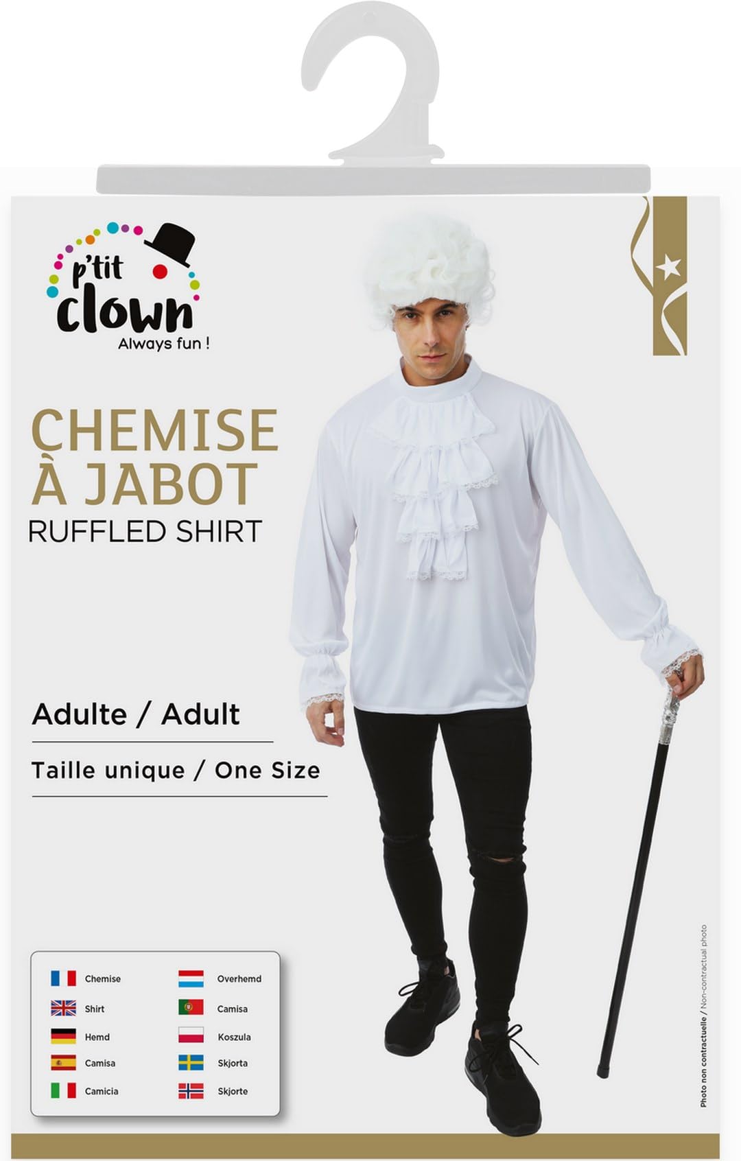 ptit-clown-12133-jabot-hemd-wei-einheitsgr-e image 4