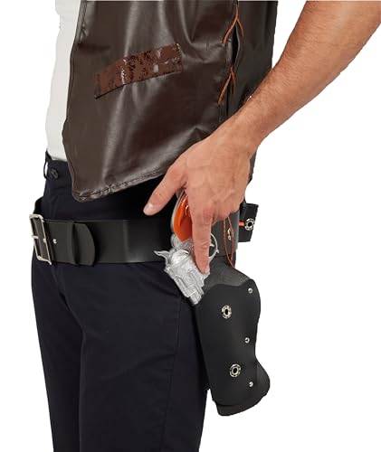 ptit-clown-g-rtel-kunstleder-schwarz-mit-2-pistolenhalftern-erwachsene image 6
