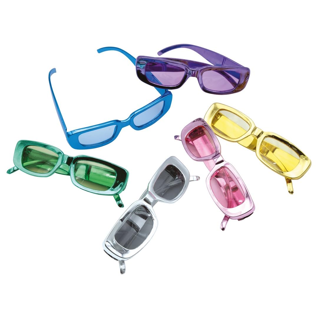 ptit-clown-10888-glitzer-disco-brille-kunststoff-rechteckig image 3