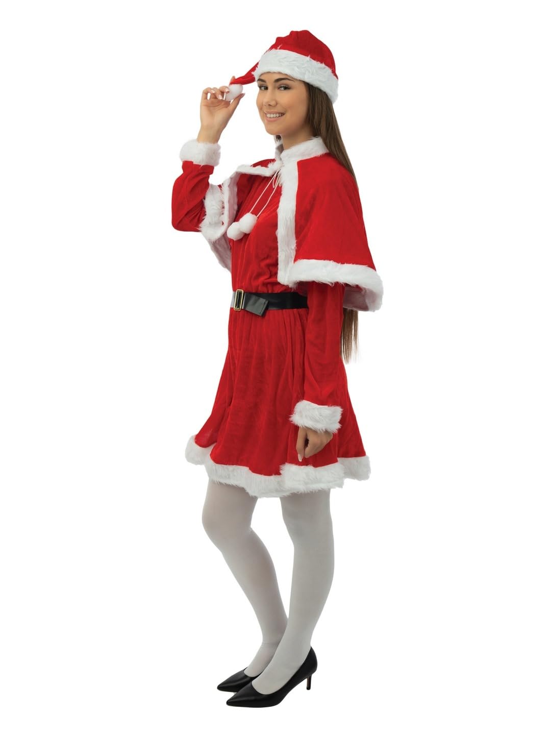 ptit-clown-miss-santa-weihnachtsmannkost-m-damen-kleid-set-rot-s-m image 2