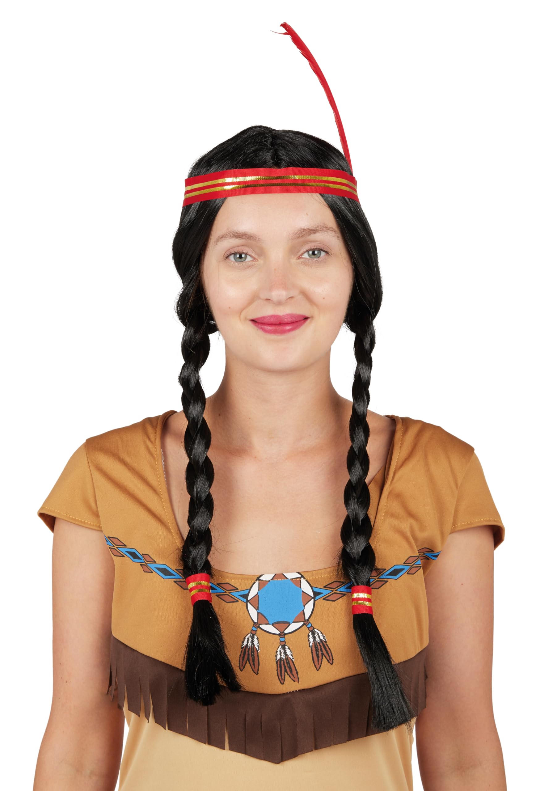 ptit-clown-indianer-per-cke-mit-feder-stirnband-unisex image 1