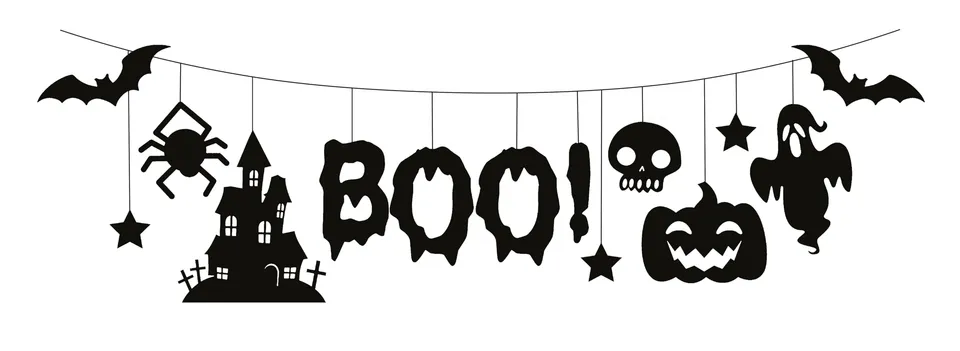 p-tit-clown-halloween-girlande-3-m-gruselige-party-dekoration image 1
