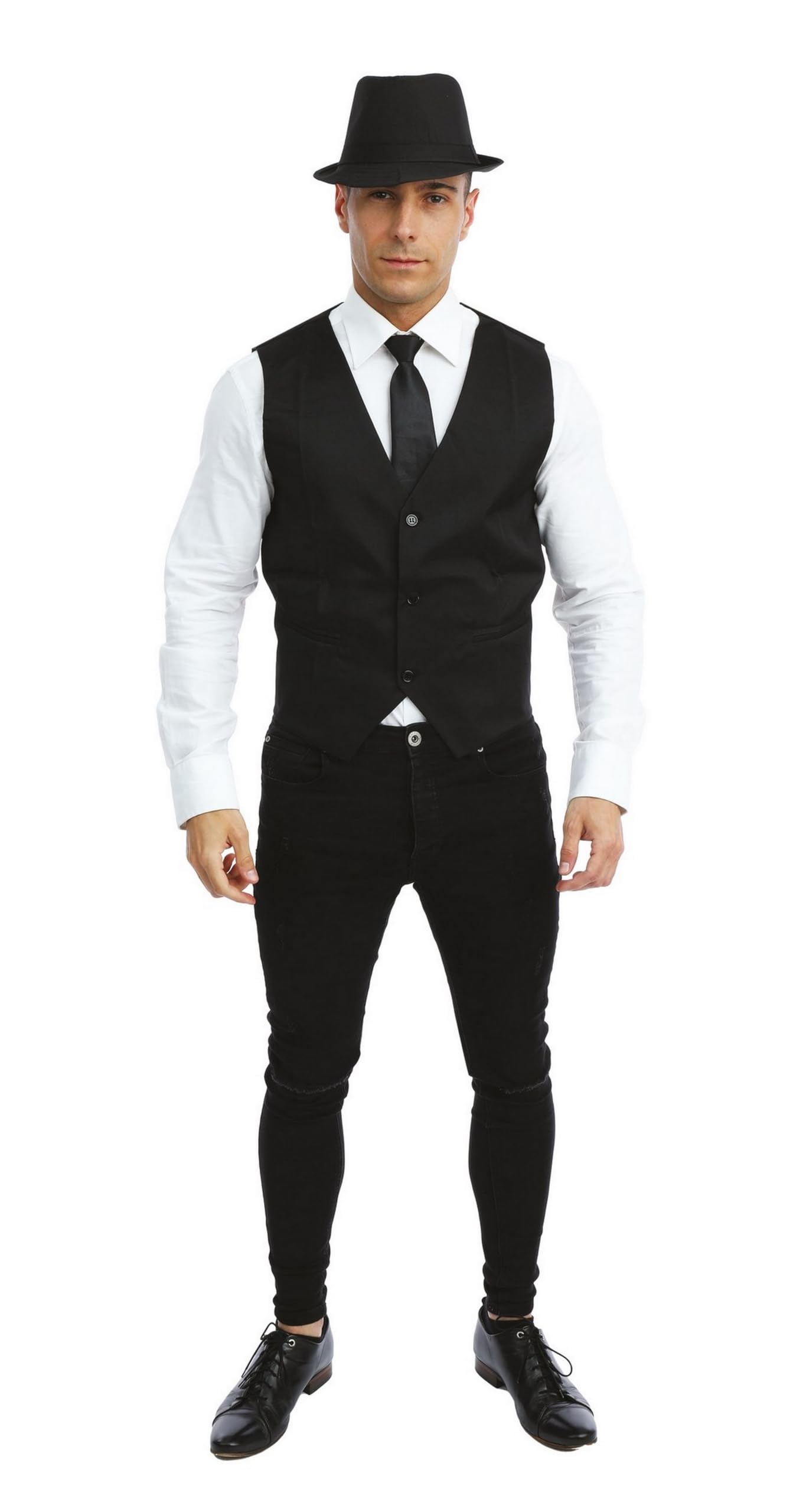 ptit-clown-gangster-jacke-herren-schwarz-kost-mjacke image 1