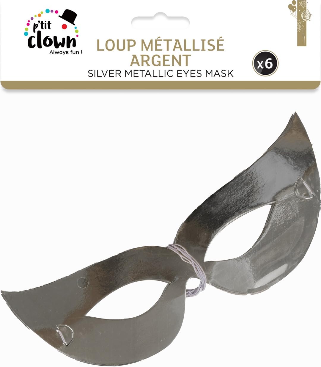 p-tit-clown-re33180-deko-anh-nger-w-lfe-aus-metallic-karton-silber-6-st-ck image 2
