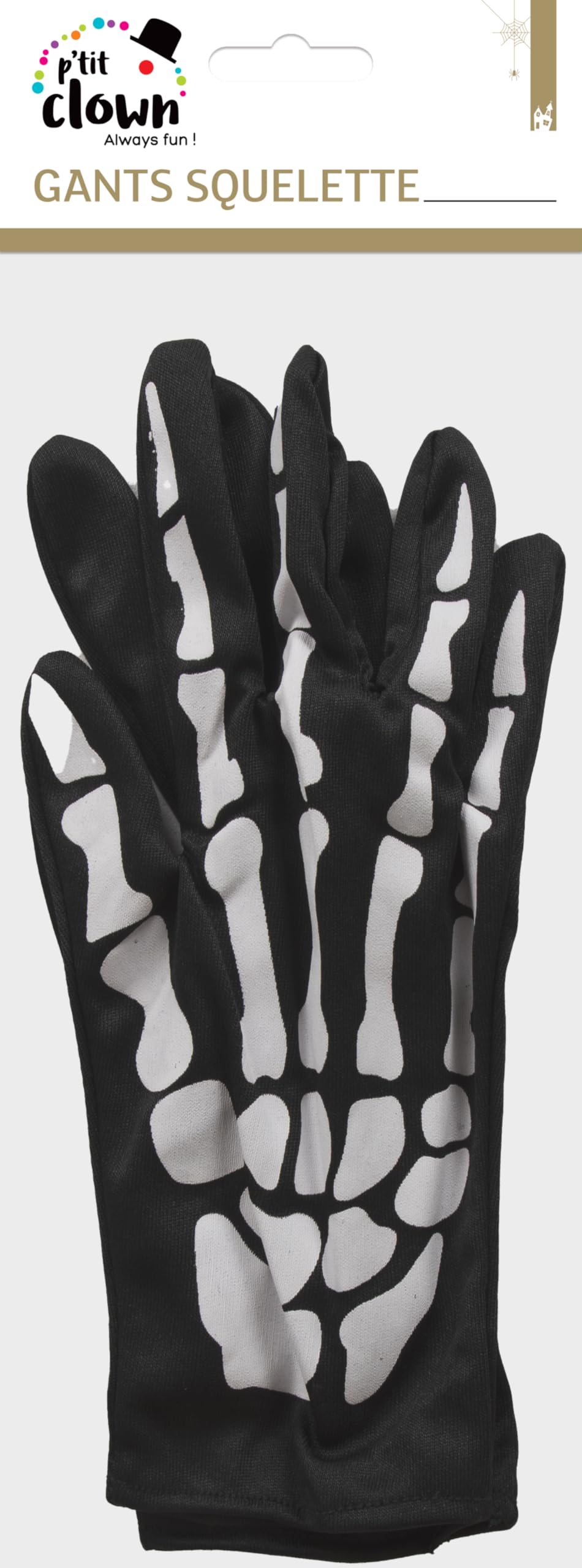 ptit-clown-skeletthandschuhe-erwachsene-schwarz-wei image 4