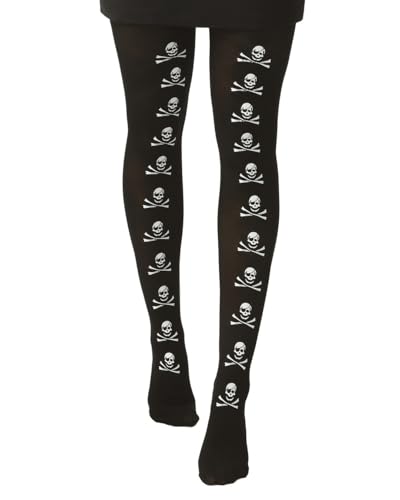 p-clown-halloween-strumpfhose-damen-skelett-day-of-the-dead-blutflecken-flederm- image 4