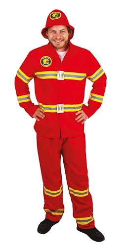 ptit-clown-feuerwehrmann-kost-m-erwachsene-realistisch-polyester image 8