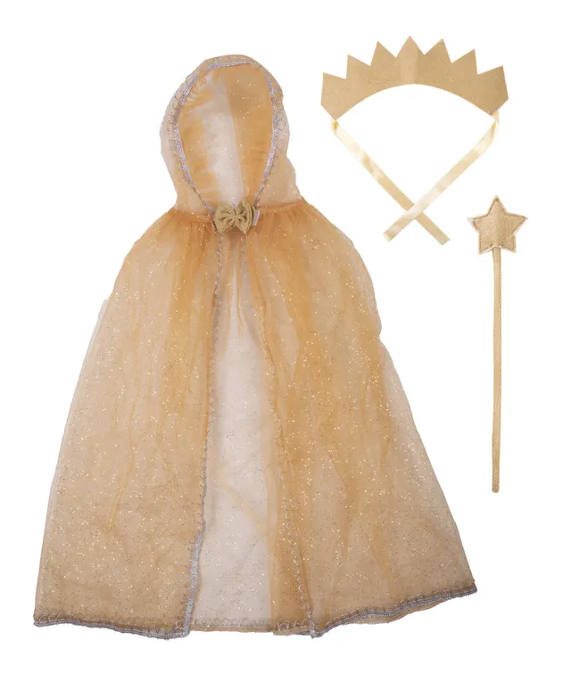 ptit-clown-zubeh-r-set-glitzerprinzessin-m-dchen-einheitsgr-e-gold image 1