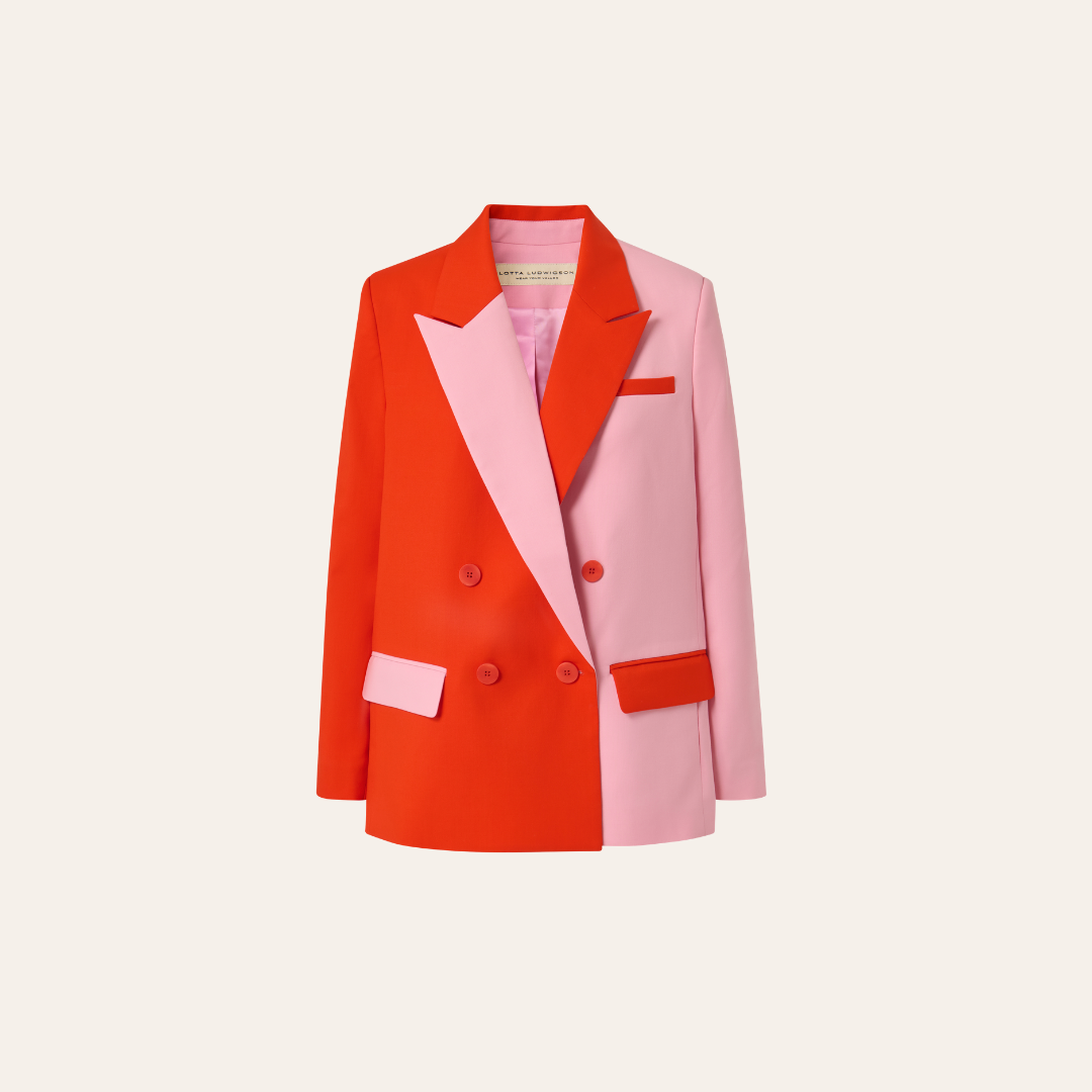 lotta-ludwigson-alva-blazer-color-block-pink-red-limited-edition image 2