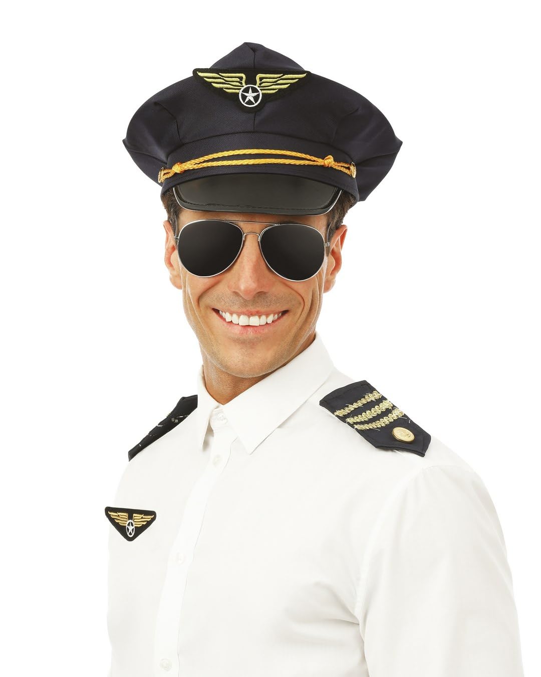 ptit-clown-66643-flugzeugpiloten-set-kost-m-accessoire-marineblau-schwarz image 2