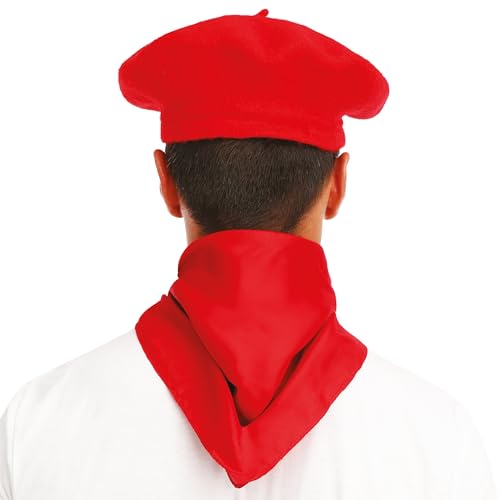 ptit-clown-46502-barett-wolle-gavroche-retro-rot-f-r-damen-herren image 8