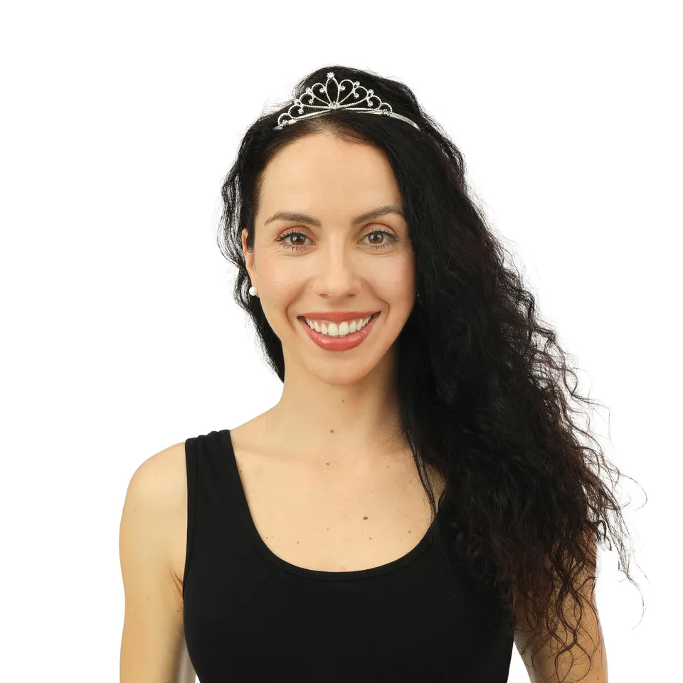 p-tit-clown-14102-prinzessinnen-diadem-luxus-versilbertes-metall-mit-strass-einh image 1