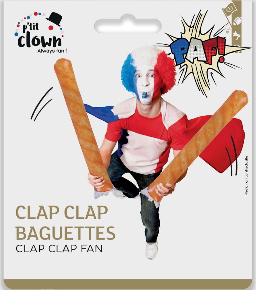 ptit-clown-aufblasbarer-klappdeckel-frankreich-fans-2-st-ck-kunststoff image 4