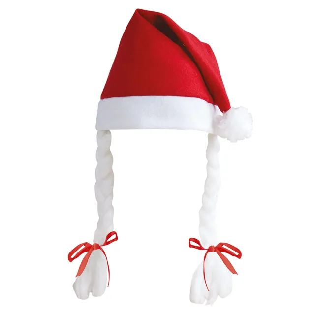 ptit-clown-weihnachtsm-tze-frau-weihnacht-rot-mit-z-pfen-erwachsene image 1