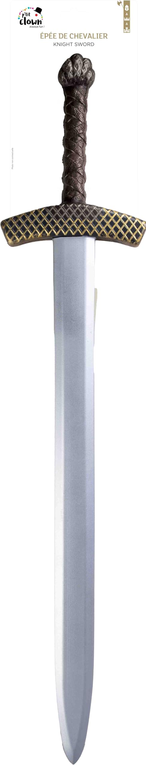 p-tit-clown-ritterschwert-erwachsene-86-cm-silber-gold image 2
