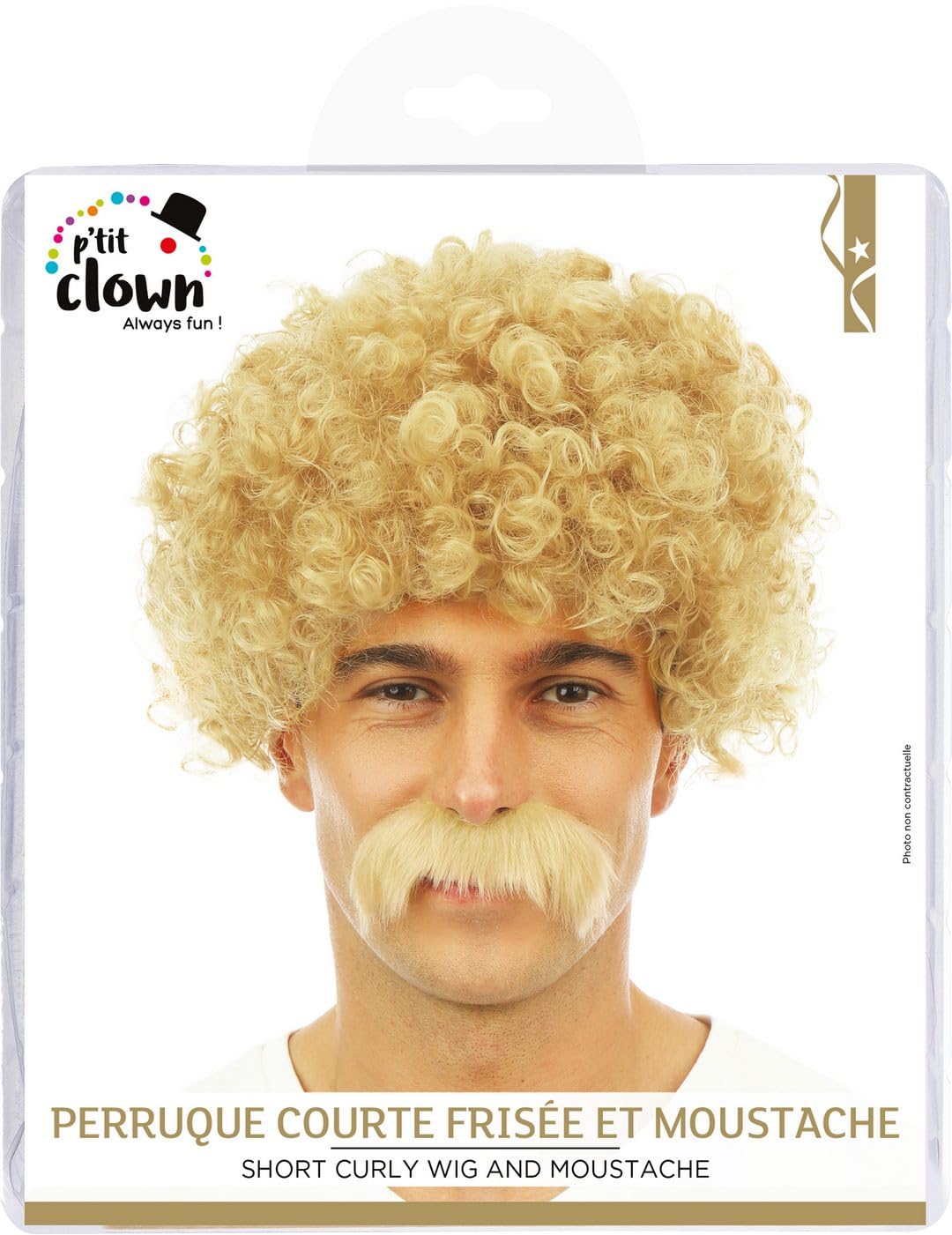 p-tit-clown-lucien-lockige-kurzhaarper-cke-mit-schnurrbart-herren image 4