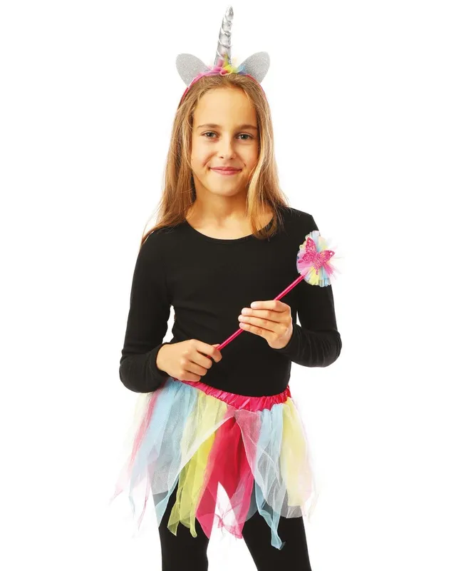 ptit-clown-80390-einhorn-kost-m-set-tutu-haarreif-zauberstab-einheitsgr-e image 1