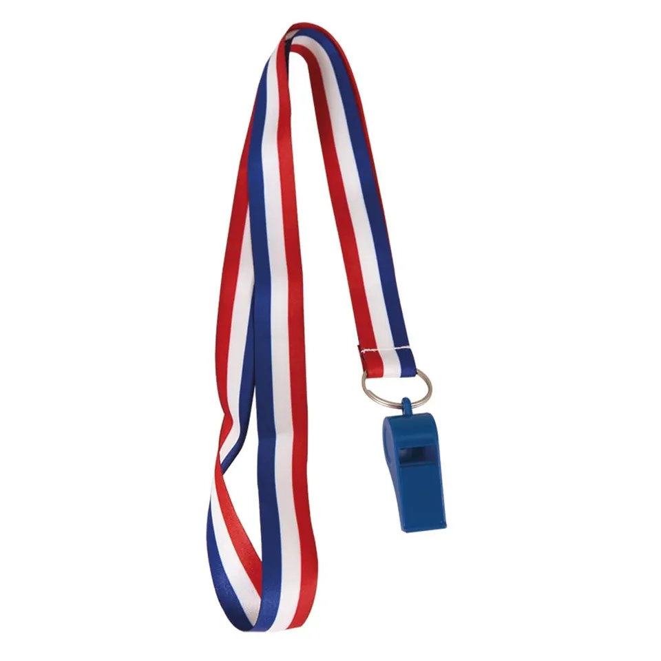p-tit-clown-17200-pfeife-kunststoff-mit-band-blau-wei-rot image 1