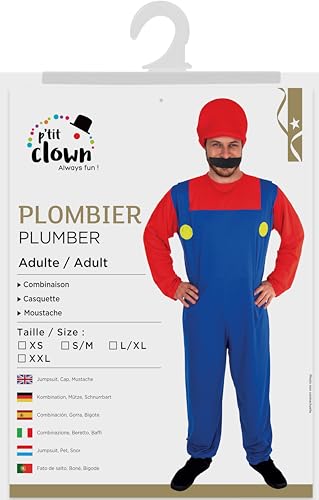 ptit-clown-klempner-kost-m-f-r-erwachsene-retro-videospiel-80er image 7